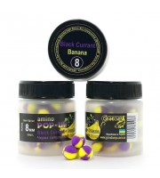 Amino POP-UPs two-flavor BLACK CURRANT•BANANA (ЧОРНА СМОРОДИНА•БАНАН) 8 мм Amino POP-UPs two-flavor BLACK CURRANT•BANANA (ЧОРНА СМОРОДИНА•БАНАН) 8 мм